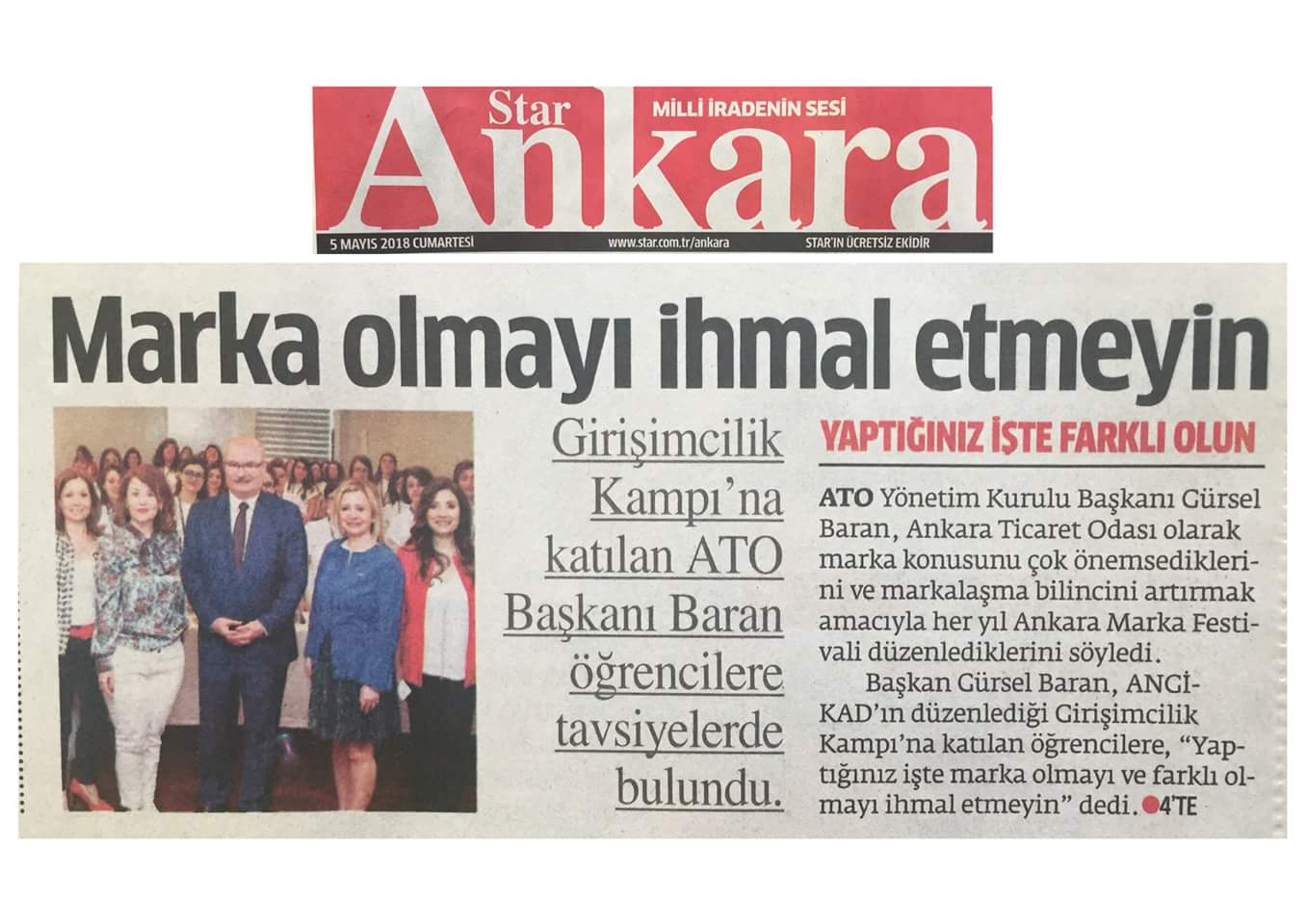 Star Ankara - Marka Olmayı İhmal Etmeyin